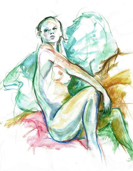 Nude Sitting